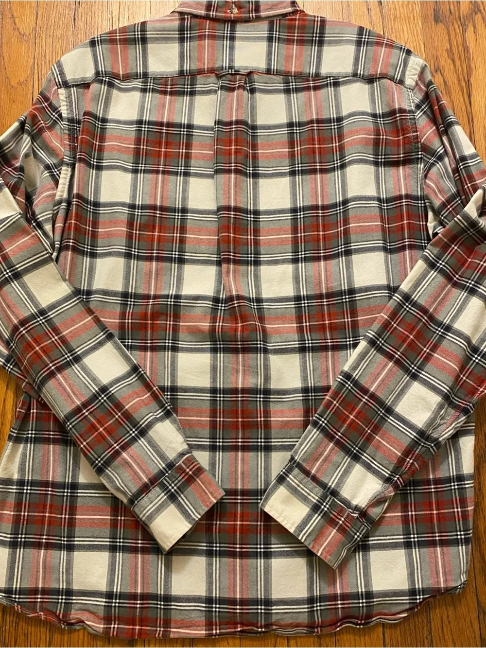 J. Crew Vintage Plaid Oxford Long Sleeve Button Down Excellent L Retail $110